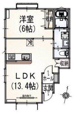 ルメール唐木田の物件間取画像